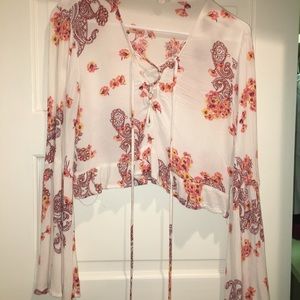 LA hearts (pacsun) floral long sleeve